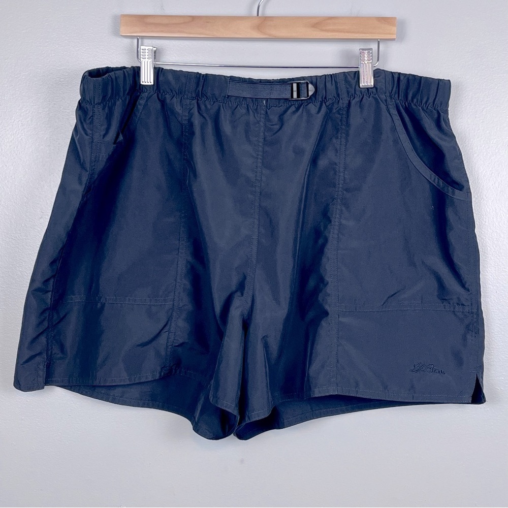 Lands End Outdoors Women's Belted Polyester HIking Shorts Size XL; Outdoor